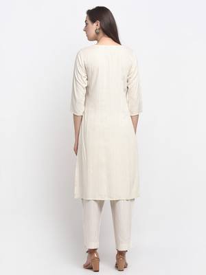 White embroidered cotton ethnic-kurtis 2