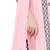 women's Light Pink & Black Cotton Readymade Salwar Kameez Suit Set