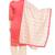 women's Coral Red & Beige Cotton Readymade Salwar Kameez Suit Set