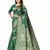 Green Art Silk   Woven Saree With Blouse For Women