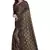 Brown Art Silk   Printed  Saree With Blouse For Women