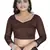 Brown Art Silk   Printed  Saree With Blouse For Women