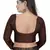Brown Art Silk   Printed  Saree With Blouse For Women