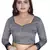 Grey Art Silk   Printed  Saree With Blouse For Women