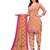 peach synthetic dress-materials