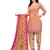 peach synthetic dress-materials