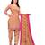 peach synthetic dress-materials