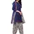 blue synthetic dress-materials