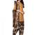 brown synthetic dress-materials