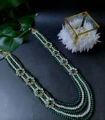 5 Layered Traditional Dulha Moti Mala with Beaded Maharaja Haar/Groom Necklace For Men 