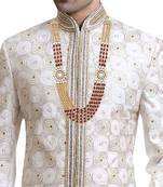 5 Layered Traditional Dulha Moti Mala with Stone Maharaja Haar/Groom Necklace For Men 