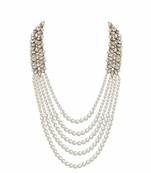 5 Layered Traditional Dulha Necklace/Moti Mala for Men 