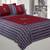 Applique Maroon Chang Dance Jaipuri Hand Made Embroidery Patch Work Double Bedsheet