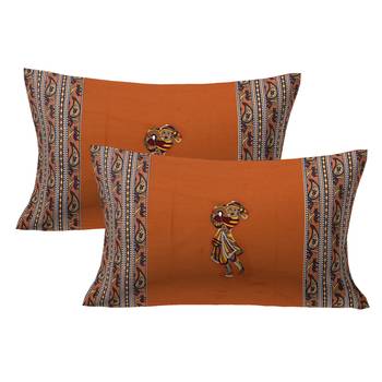 Applique Mustard Chang Dance Jaipuri Hand Made Embroidery Patch Work Double Bedsheet 2