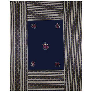 Applique Blue Gujri Jaipuri Hand Made Embroidery Patch Work Double Bedsheet 3