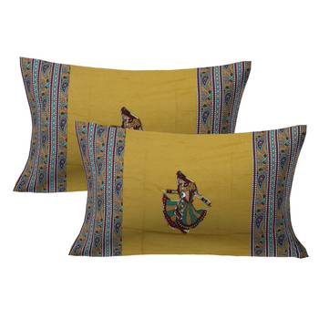 Applique Mehandi Green Gujri Jaipuri Hand Made Embroidery Patch Work Double Bedsheet 2