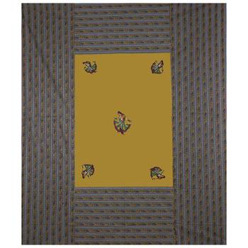 Applique Mehandi Green Gujri Jaipuri Hand Made Embroidery Patch Work Double Bedsheet 3