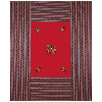 Applique Red Rajasthani Dance Jaipuri Hand Made Embroidery Patch Work Double Bedsheet 3