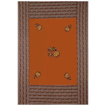 Applique Mustard Rajasthani Dance Jaipuri Hand Made Embroidery Patch Work Single Bedsheet 3