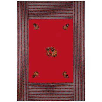 Applique Red Rajasthani Dance Jaipuri Hand Made Embroidery Patch Work Single Bedsheet 3
