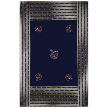 Applique Blue Gujri Jaipuri Hand Made Embroidery Patch Work Single Bedsheet 3