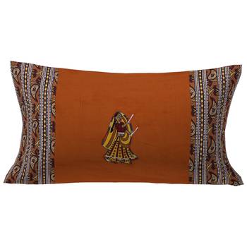 Applique Mustard Dandiya Jaipuri Hand Made Embroidery Patch Work Single Bedsheet 2