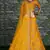Glamorous Mustard Dori, Zari, and Sequins Embroidered Thai Silk fabric wedding lehenga for bride