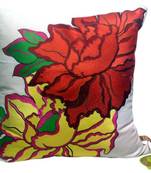 Reme Embroidered Floral Cushion Cover