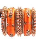 Orange bangles-and-bracelets
