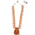 Gold plated Stone Studded Long and Short Necklace Set With Earings