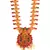 Gold plated Stone Studded Long and Short Necklace Set With Earings