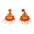 Gold plated Stone Studded Long and Short Necklace Set With Earings