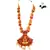 Gold plated Stone Studded Long and Short Necklace Set With Earings