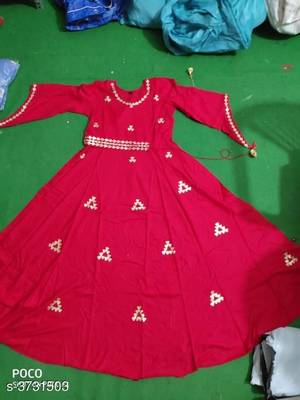 Attractive Woman Rayon Gown 3