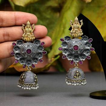 Pink jhumkas 1