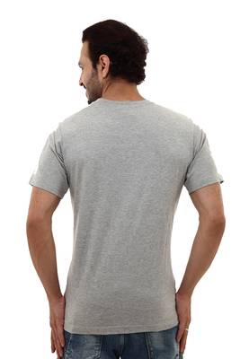 Multicolor plain cotton men-tshirts in Grey, Navy Blue  2
