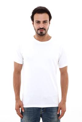 Multicolor plain cotton men-tshirts in Navy Blue, Royal Blue, White  4