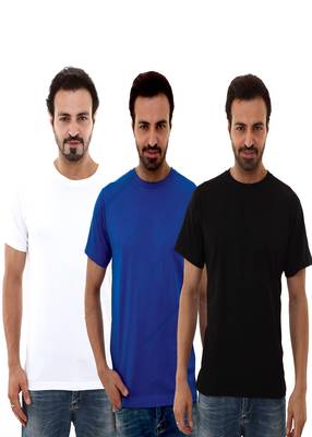 Multicolor plain cotton men-tshirts 1
