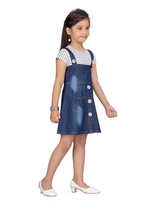 White hand woven cotton kids-frocks 2