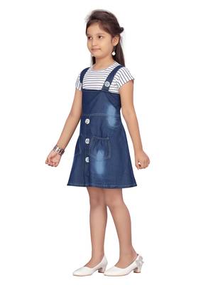 White hand woven cotton kids-frocks 3