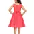 Red plain silk kids-frocks