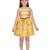Yellow plain pure cotton kids-frocks