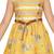 Yellow plain pure cotton kids-frocks