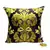 Golden Damask Patterned Cushion Cover