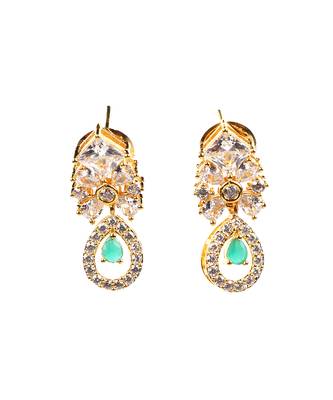 Gold Plated American Diamond Earrings 2