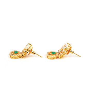 Gold Plated American Diamond Earrings 4