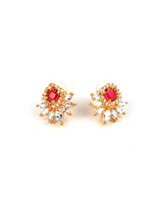 Gold Plated American Diamond Earrings 2