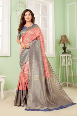 red banarasi sares 1