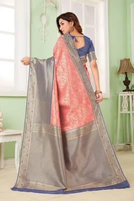 red banarasi sares 2