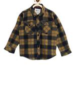 Yellow plain cotton kids-tops